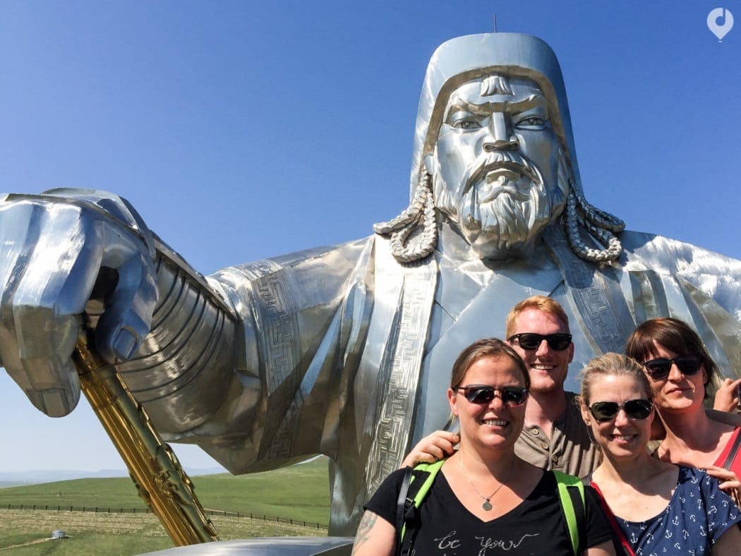 Mongolei: Dschingis Khan Statue