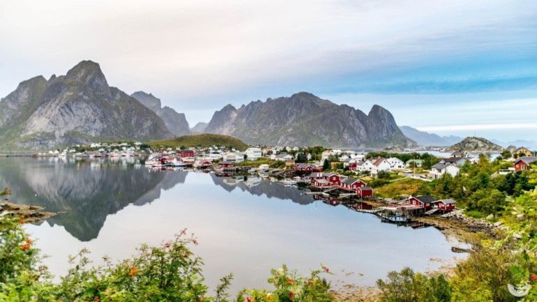 Abends in Reine, Lofoten, Norwegen