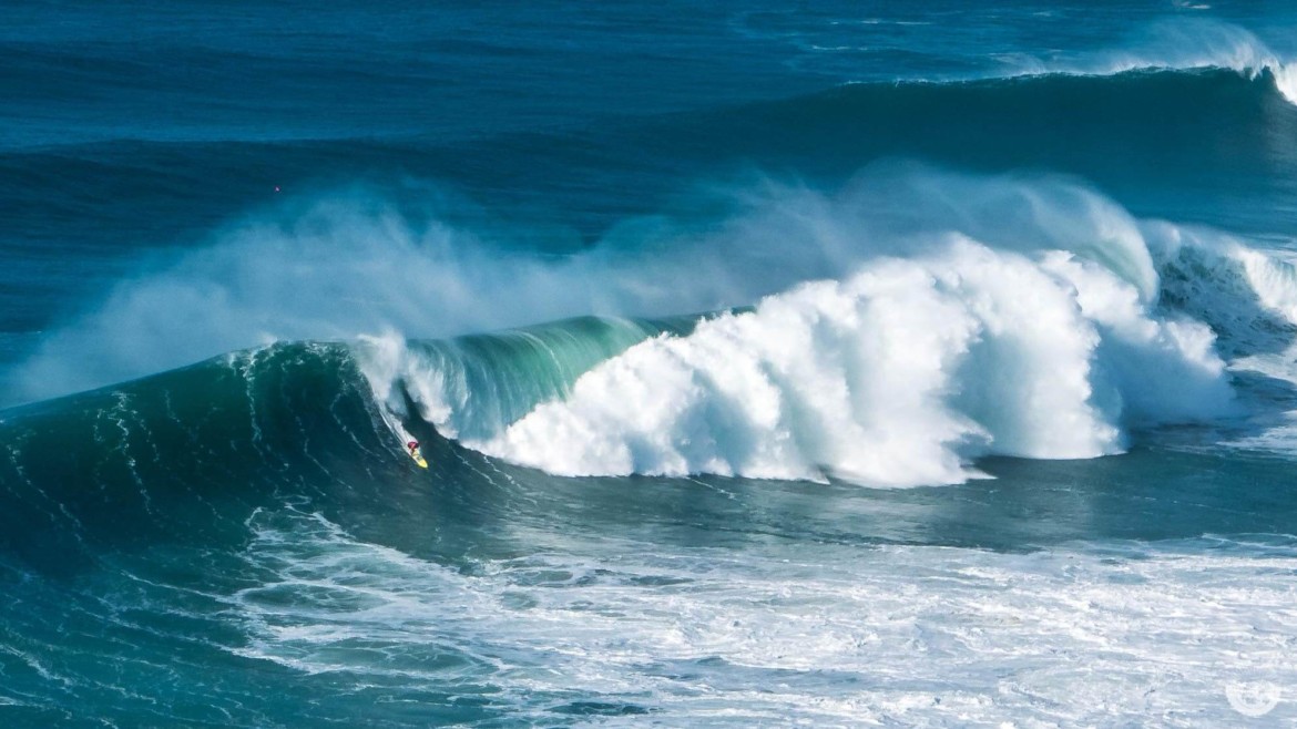 Big Wave Surf Contest in Nazaré, Portugal